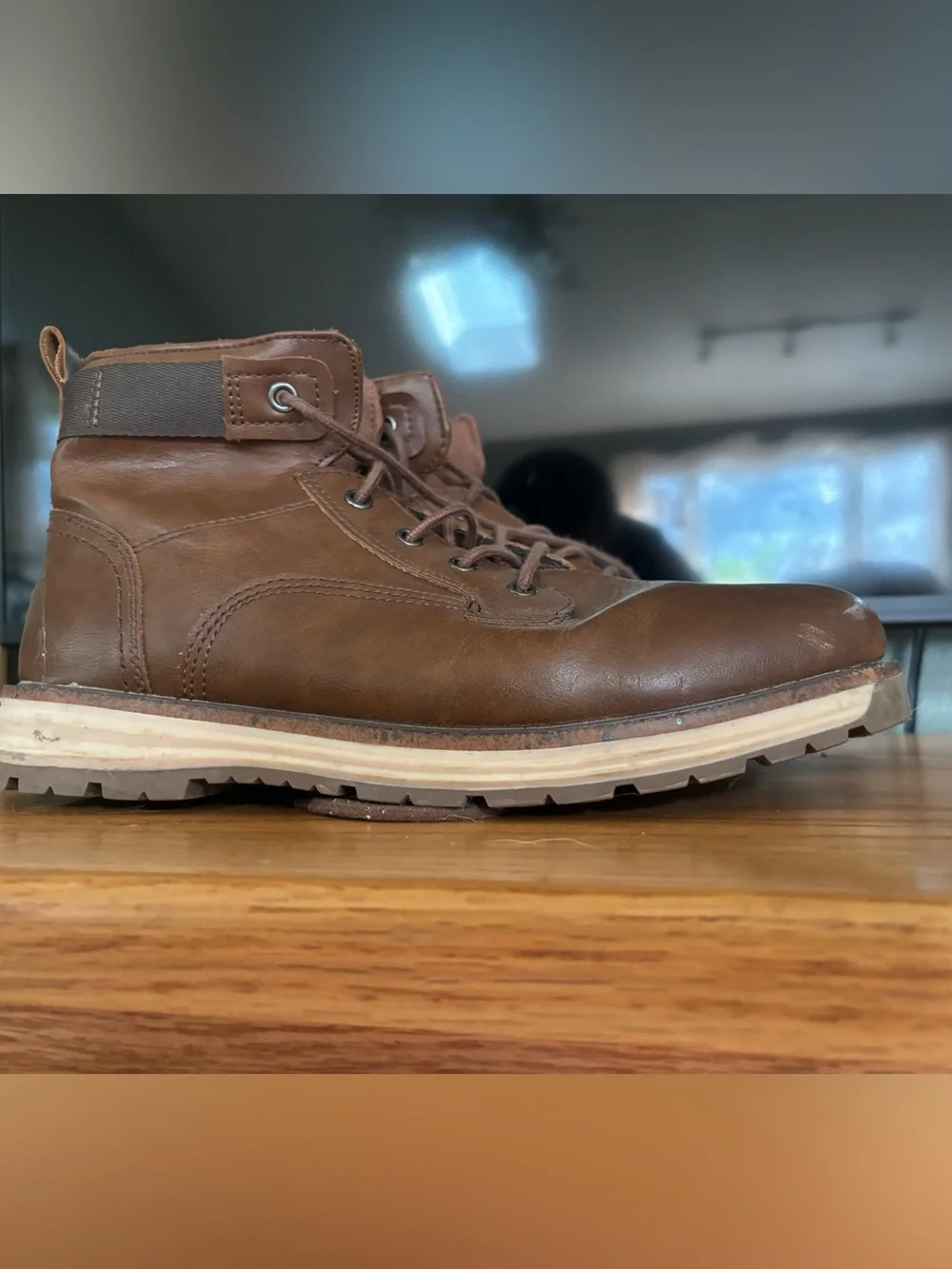 Sonoma Men's Tan Leather Chukka Work Boot